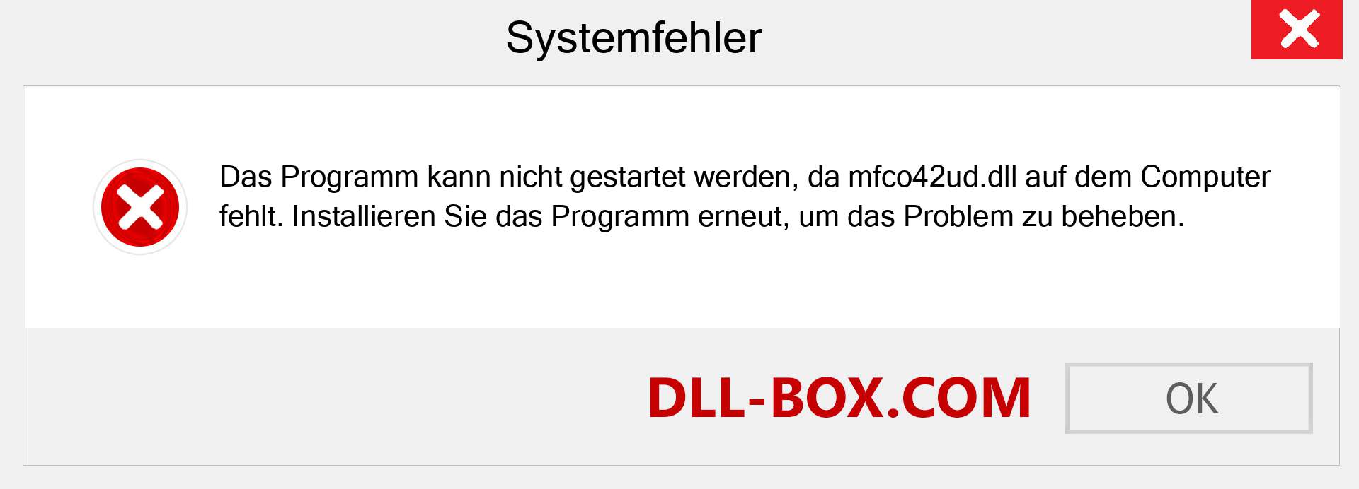 mfco42ud.dll-Datei fehlt?. Download für Windows 7, 8, 10 - Fix mfco42ud dll Missing Error unter Windows, Fotos, Bildern